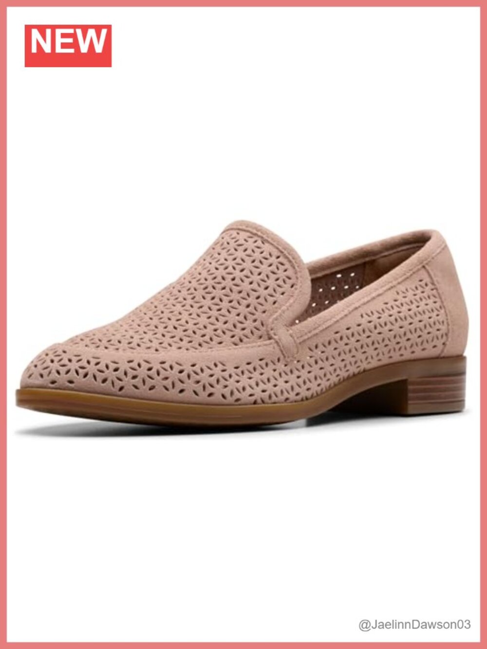 Clarks Women's Trish Cove Suede Slip-On Loafers with Contour Cushion Footbed